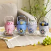 Colorful cartoon water cup, children's cute pattern insulated cup, 350ml, safe material details Picture